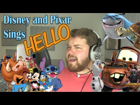 Hello de Adele en versión con 30 personajes de Disney y Pixar