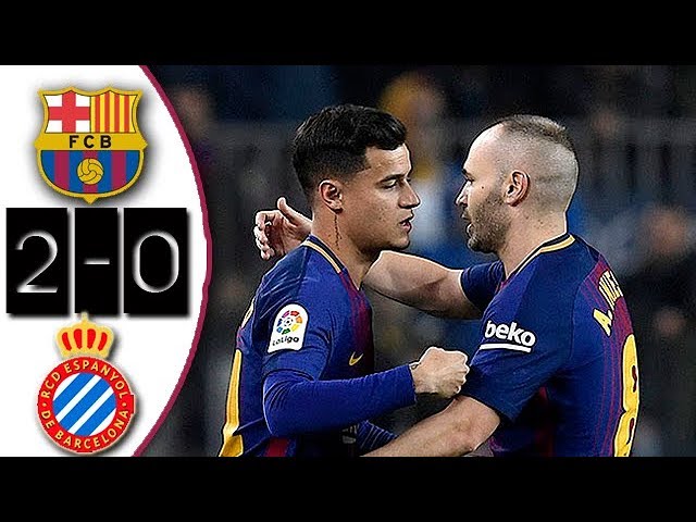 Resumen y goles: Barcelona vs Espanyol 2-0