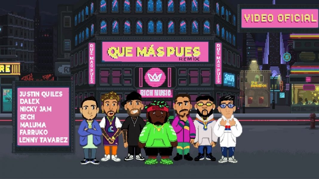 Sech – Que Mas Pues Ft. Maluma, Nicky Jam, Farruko, Justin Quiles, Dalex, Lenny Tavárez