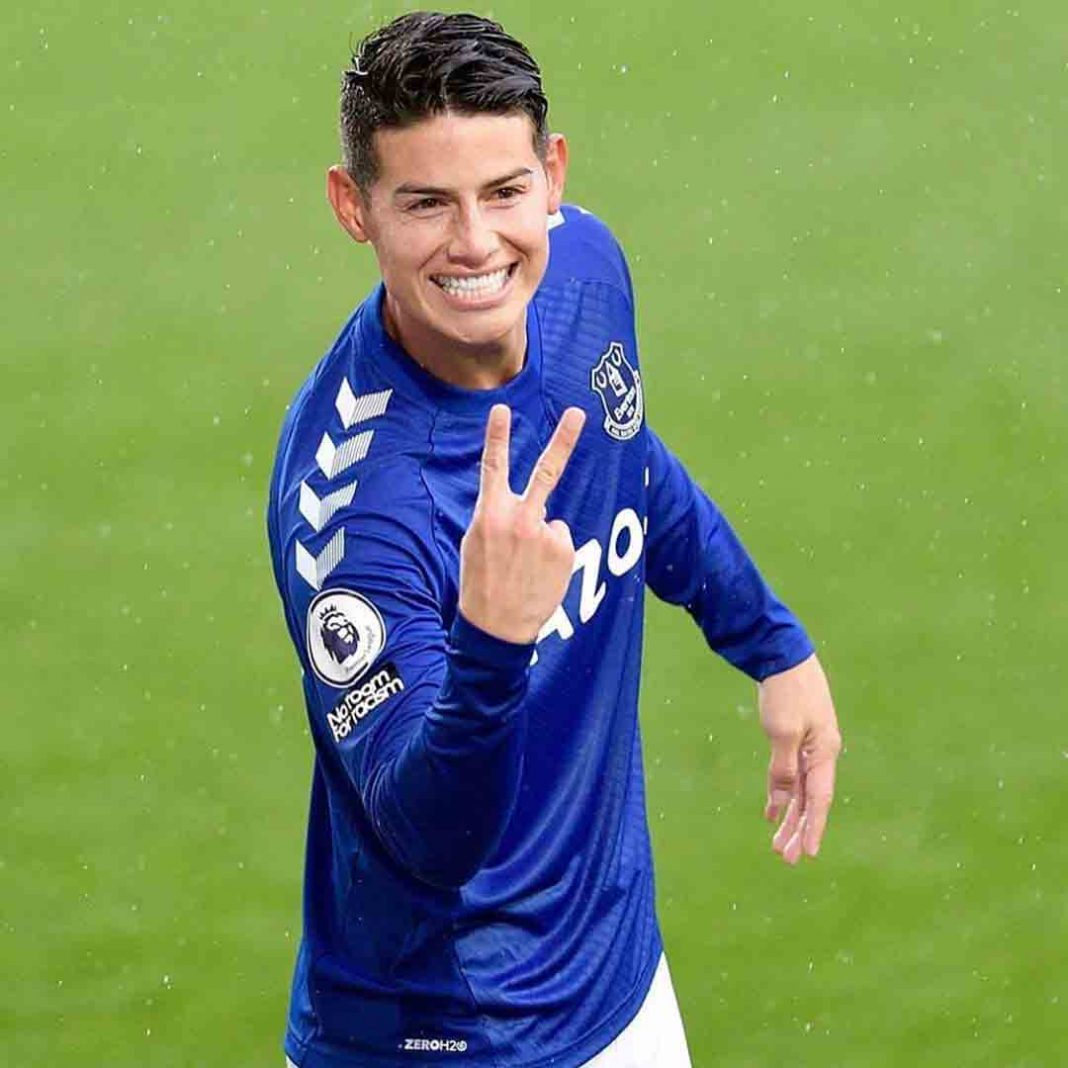 Premier League| James Rodríguez brilla con doblete en victoria del Everton