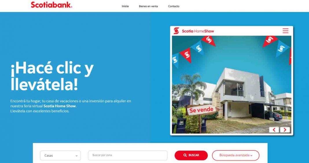 Scotiabank presenta plataforma digital para financiar compra de bienes inmuebles adjudicados