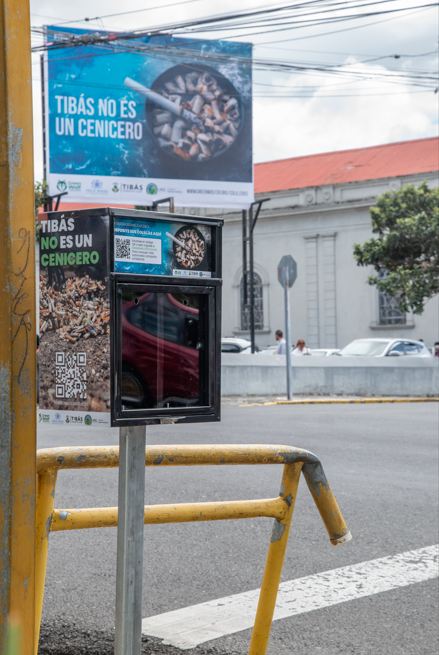 Alianza público-privada lanza campaña ‘Tibás no es un cenicero’ para reducir el impacto ambiental de las colillas de cigarro