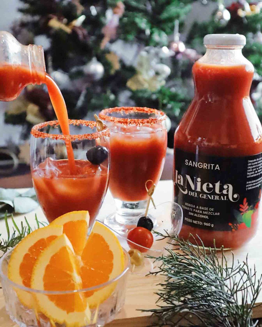 «Sangrita La Nieta del General» Mix ideal para brindar esta Navidad y Fin de Año