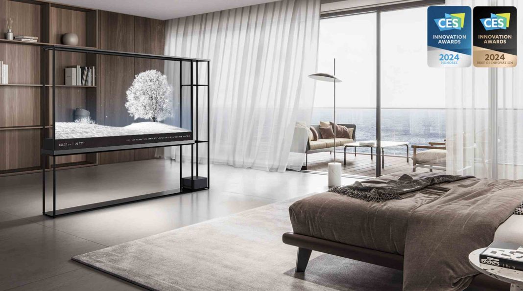 Primer televisor OLED transparente inalámbrico del mundo redefine la experiencia de la pantalla