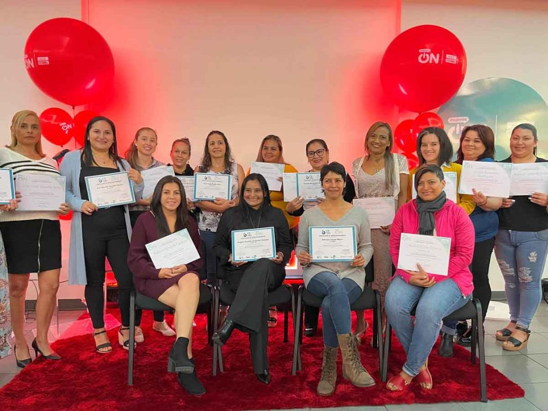 Más de 90 emprendedoras se beneficiaron del programa Mujeres ON
