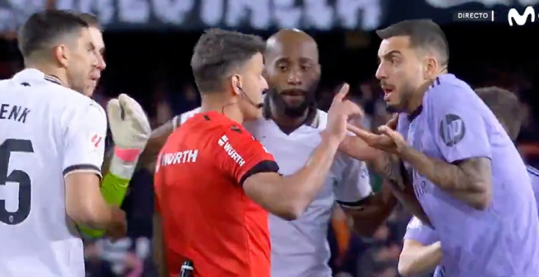 Escandaloso fallo arbitral de Gil Mazano en Mestalla le quita al Real Madrid el triunfo