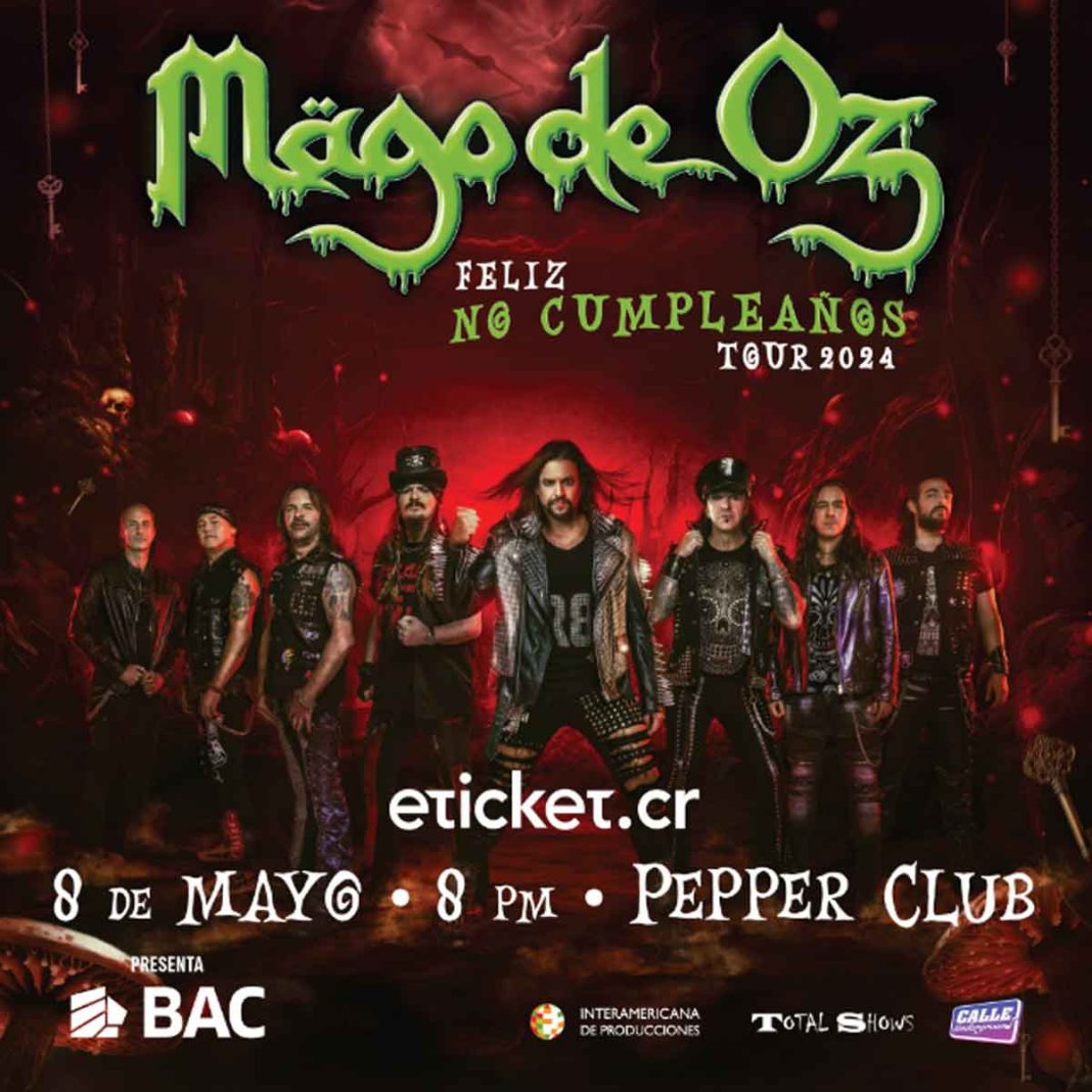 Mägo de Oz se presentará el 8 de mayo en Costa Rica