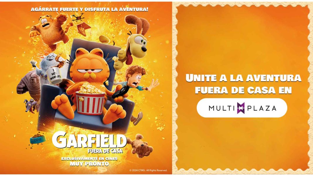 “Garfield: Fuera de Casa” llega cargada de emoción y risas a los cines de Multiplaza Costa Rica