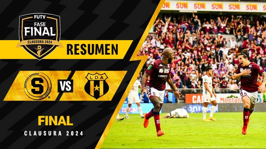 Resumen y Goles: Saprissa 3 vs. Alajuelense 0 por la Final de Vuelta en el Clausura 2024