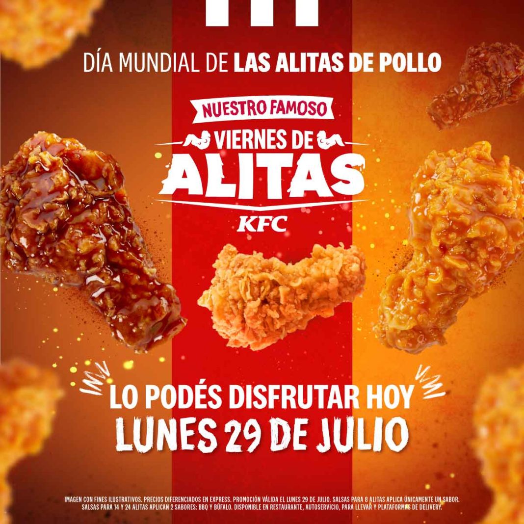 Celebre junto a KFC el Día Mundial de las Alitas de Pollo