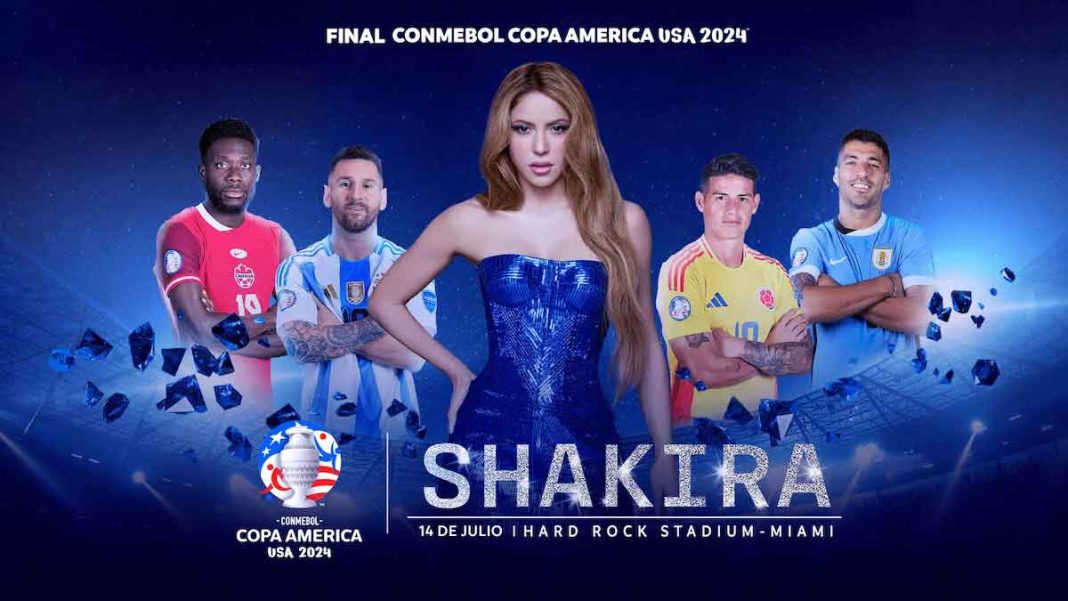 Shakira se presentará en la final de la CONMEBOL Copa América USA 2024™