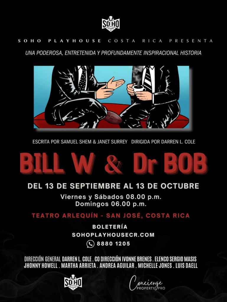 Nuevo teatro SoHo Playhouse CR estrena obra basada en la vida de los fundadores de AA