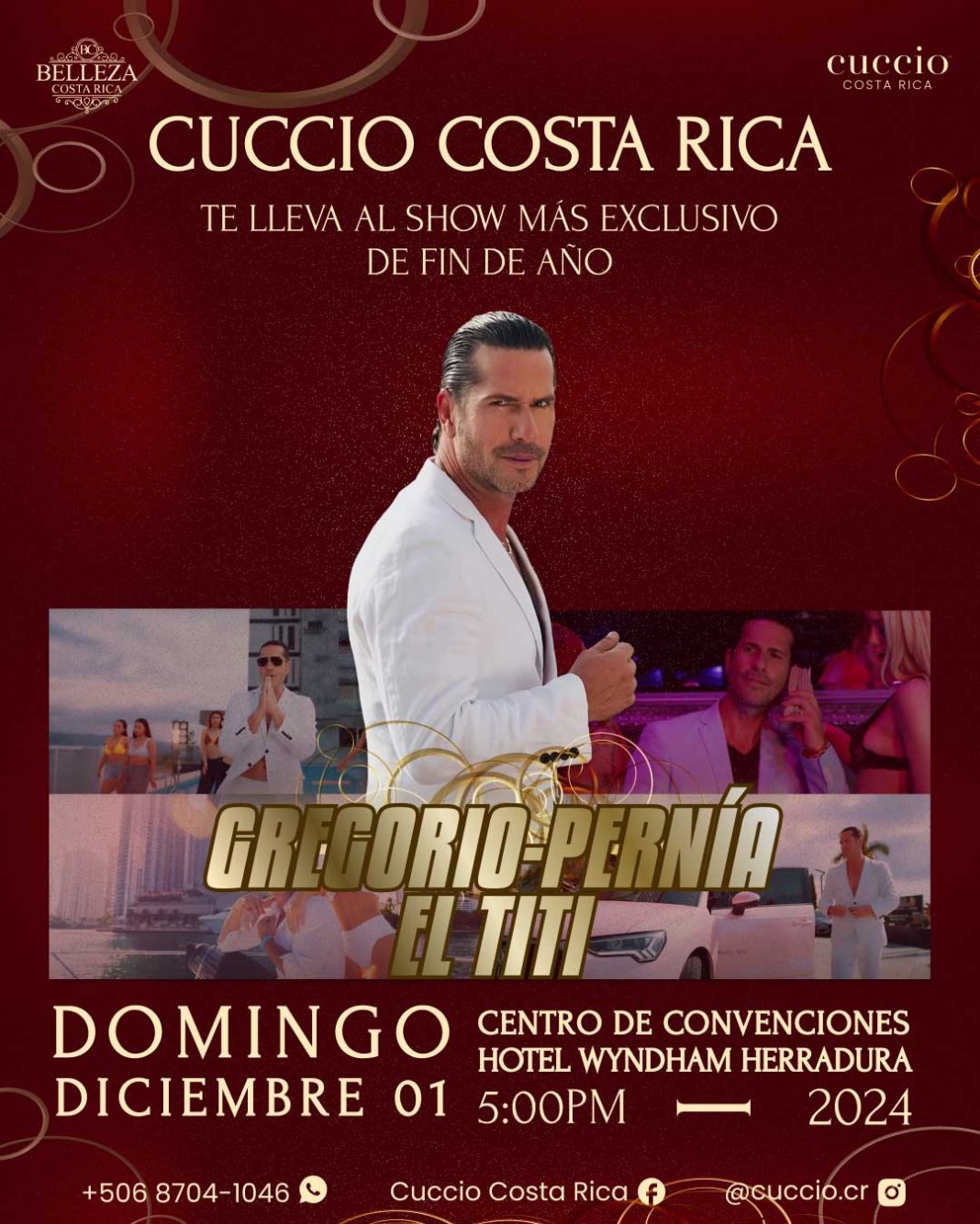 Primera vez en Costa Rica Gregorio Pernia “El Titi” con su show de la mano de Cuccio Costa Rica