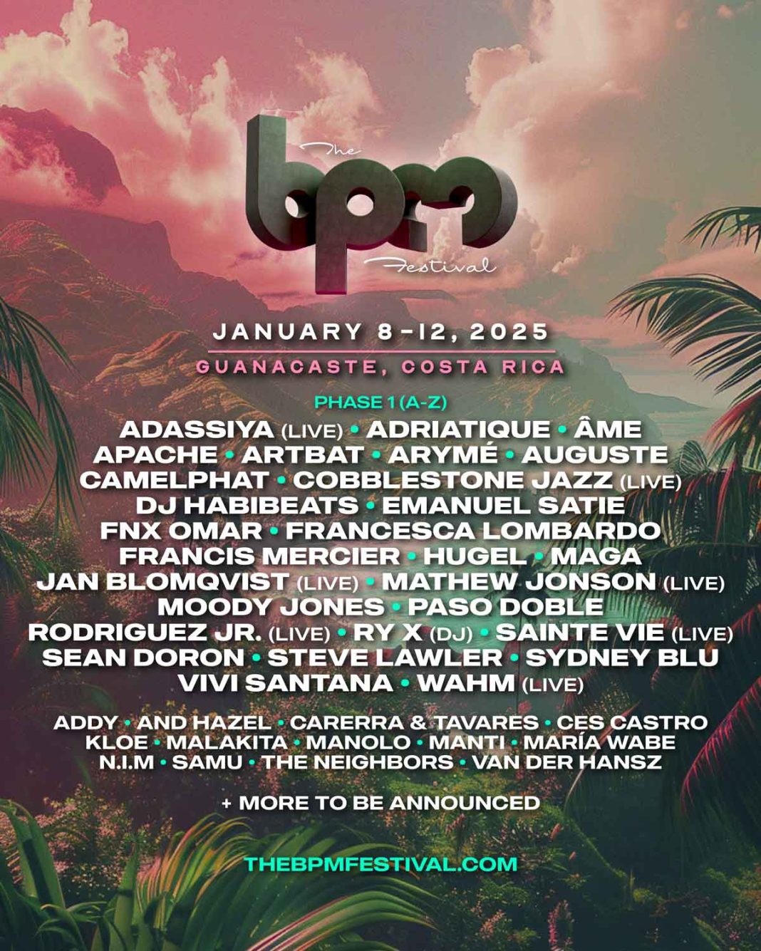BPM FESTIVAL 2025: Se confirma el line up de artistas en Costa Rica