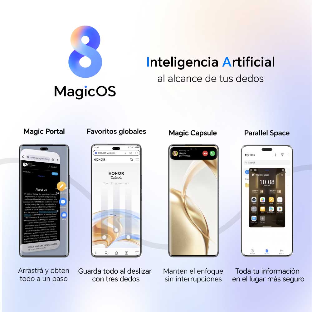 3 características de MagicOS 8.0 que llegan a Costa Rica en la nueva HONOR 200 Series