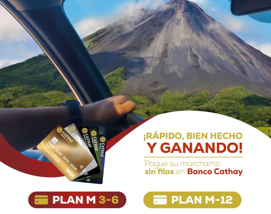 Banco Cathay facilita el pago del Marchamo 2025 con opciones a plazo y atractivos premios