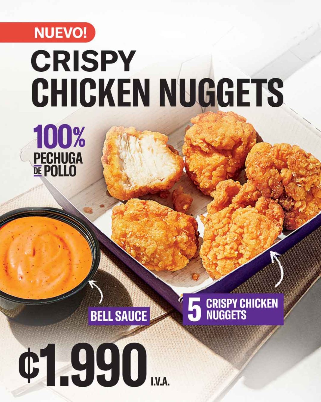 Taco Bell® lanza los nuevos y crujientes Crispy Chicken Nuggets