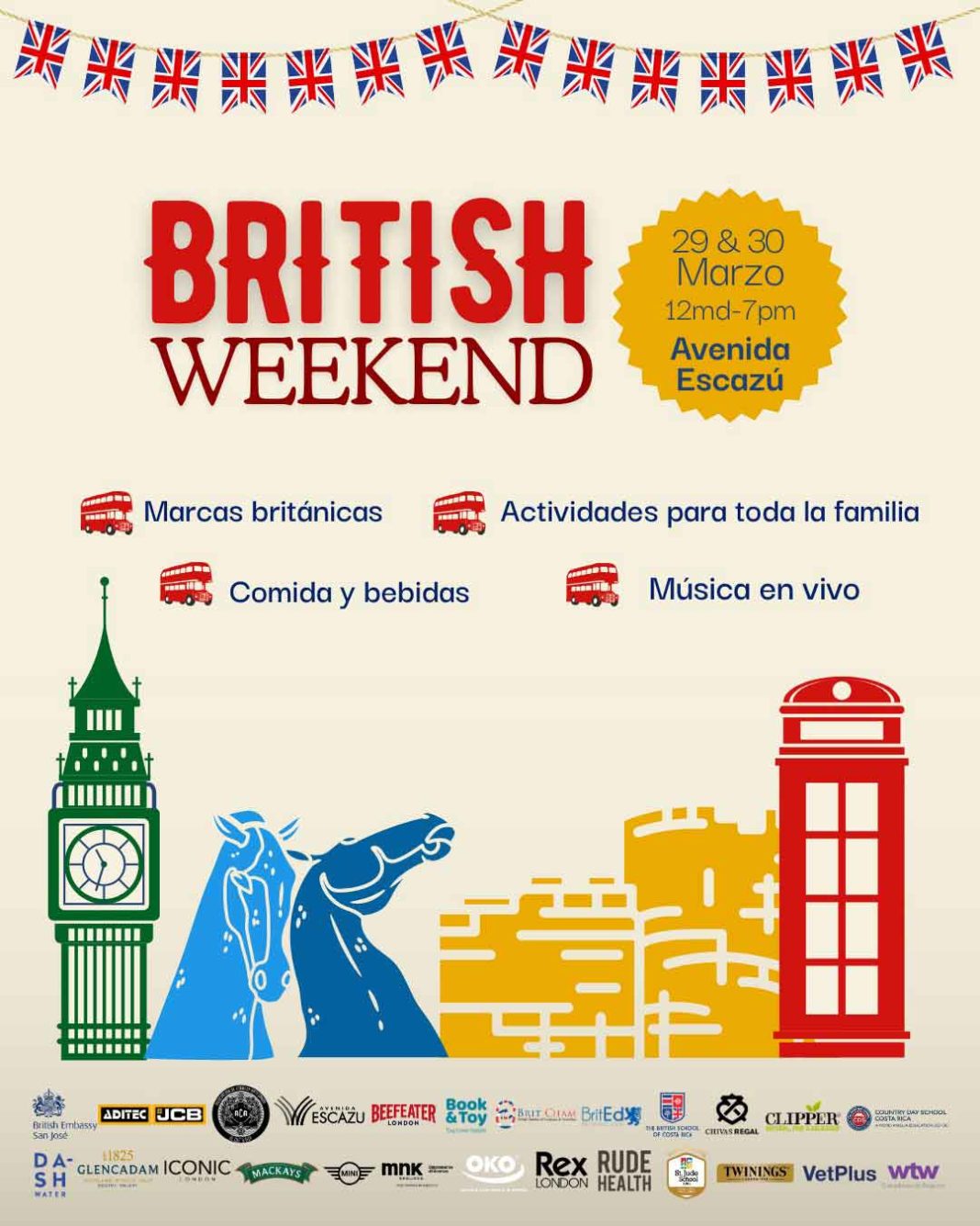 Pura Vida con Estilo Británico llegará a Avenida Escazú