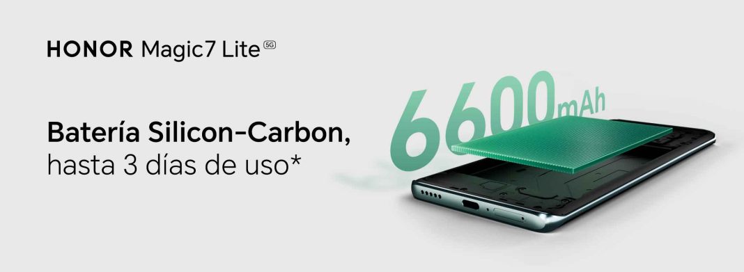 Liberá tu día con el HONOR Magic7 Lite: la batería de 6600mAh que redefine la libertad