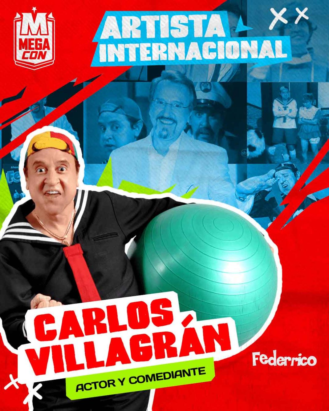 Carlos Villagrán será homenajeado durante la inauguración de MegaCon 2025