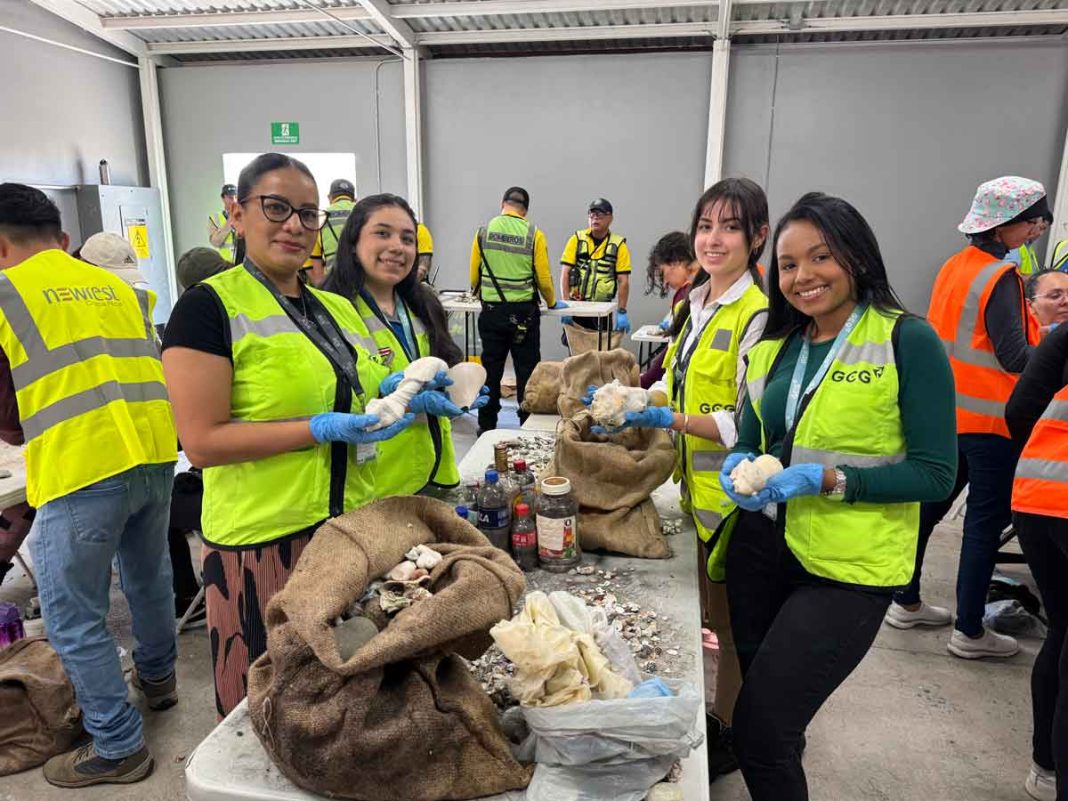 Más de 70 voluntarios del Aeropuerto Juan Santamaría participan en clasificación de conchas para su regreso al mar