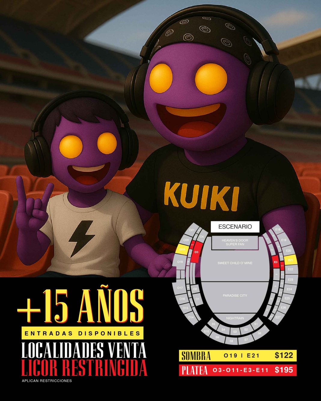 ¡Buenas noticias! Si tenés más de 15 años, ya podés ver a Guns N’ Roses en vivo