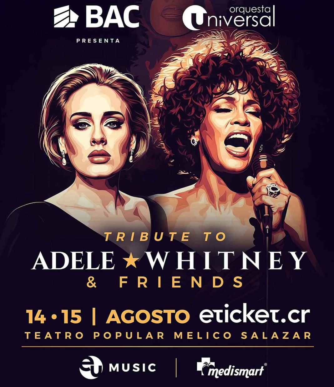 Adele y Whitney cobran vida en el Melico este Día de la Madre con la Orquesta Universal