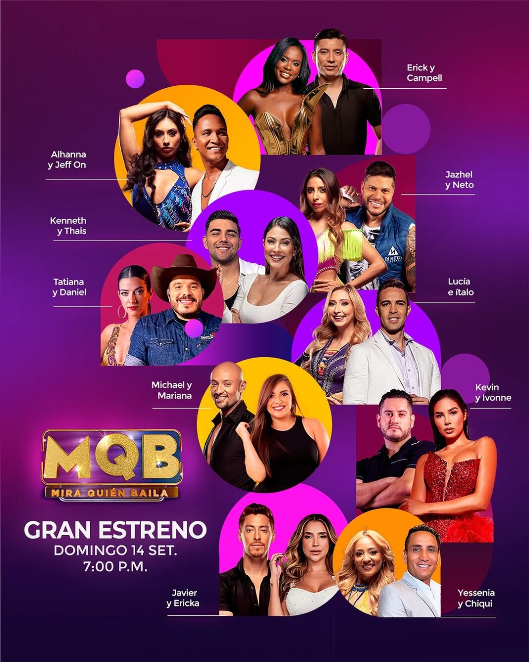 Mira Quién Baila empieza: Conoce a las parejas del gran estreno