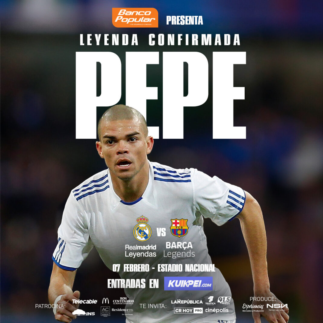 Real Madrid Leyendas vs. Barça Legends en Costa Rica: Pepe se suma al histórico duelo