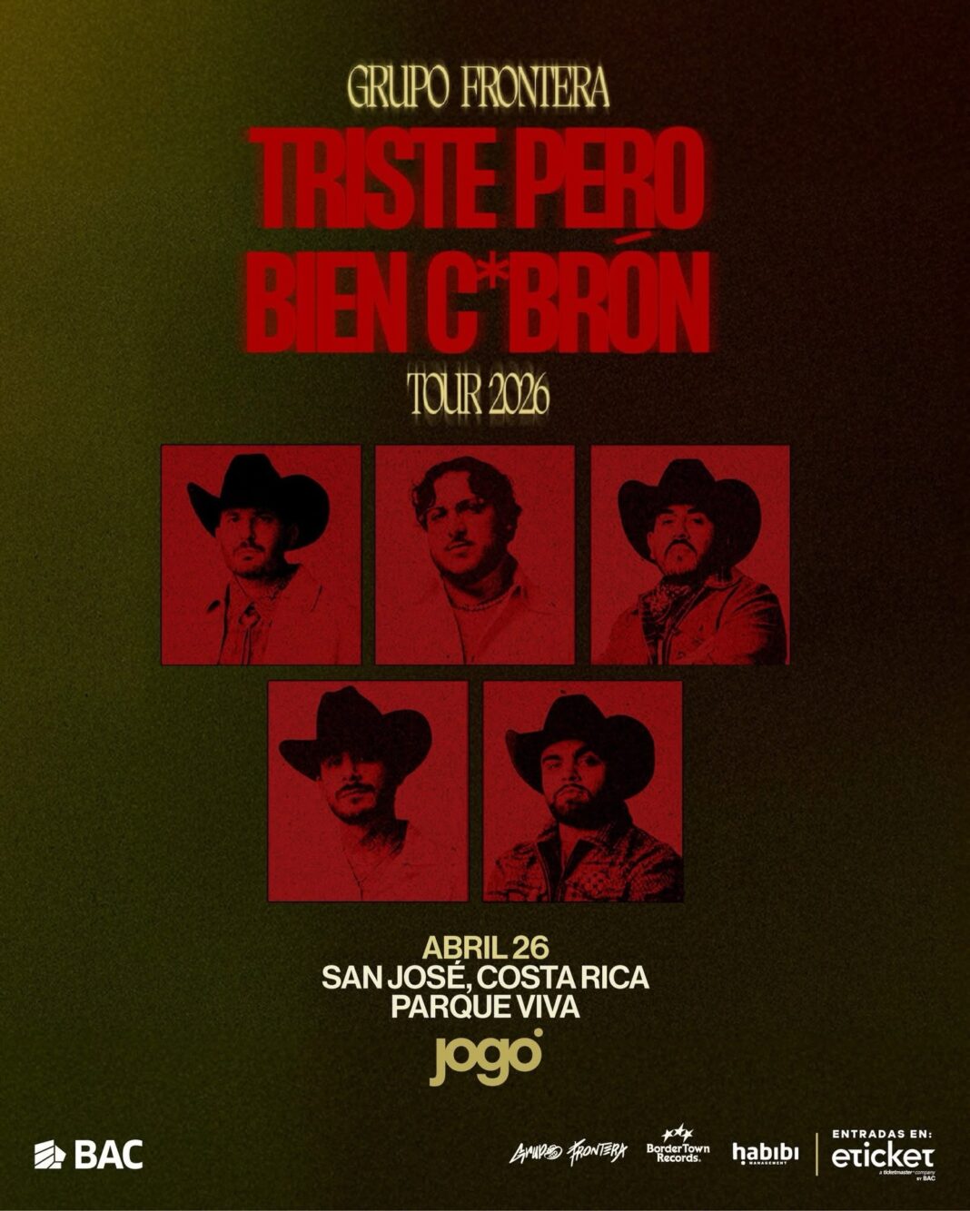 Todo lo que debe saber sobre el concierto de Grupo Frontera este domingo en Parque Viva