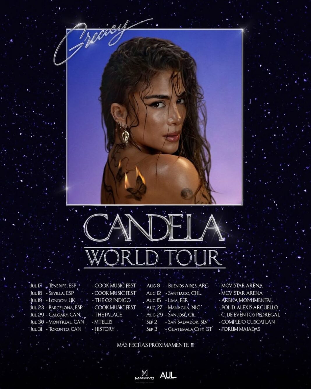 Greeicy traerá su ‘Candela World Tour’ a Costa Rica