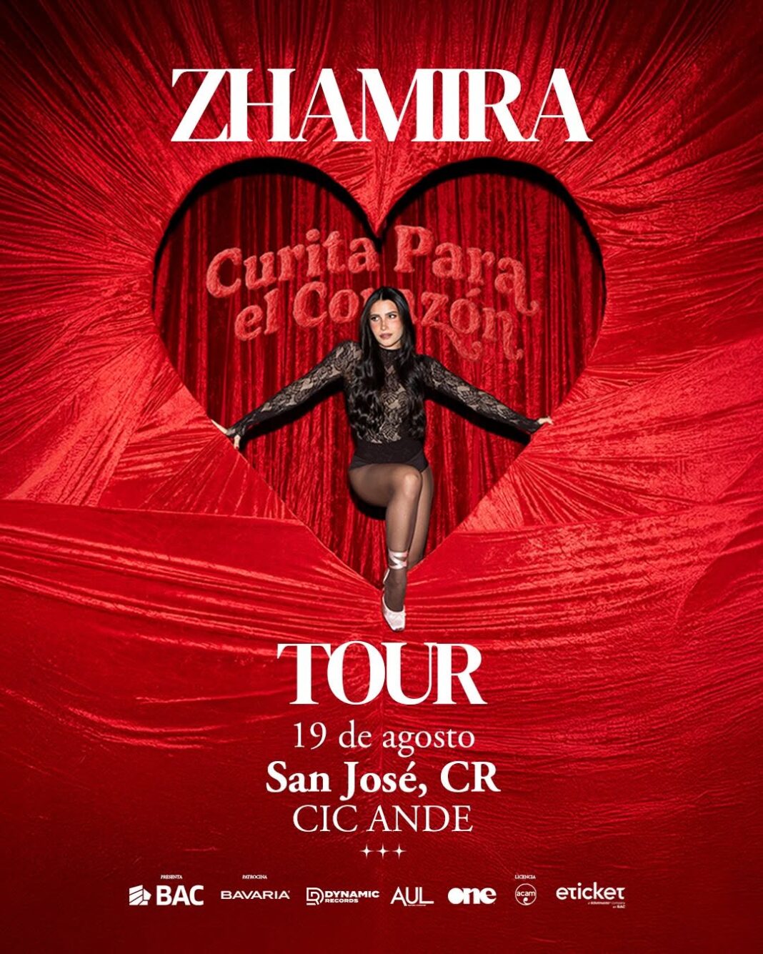 Zhamira llegará a Costa Rica con su ‘Curita Pa’ El Corazón Tour’ este 19 de agosto