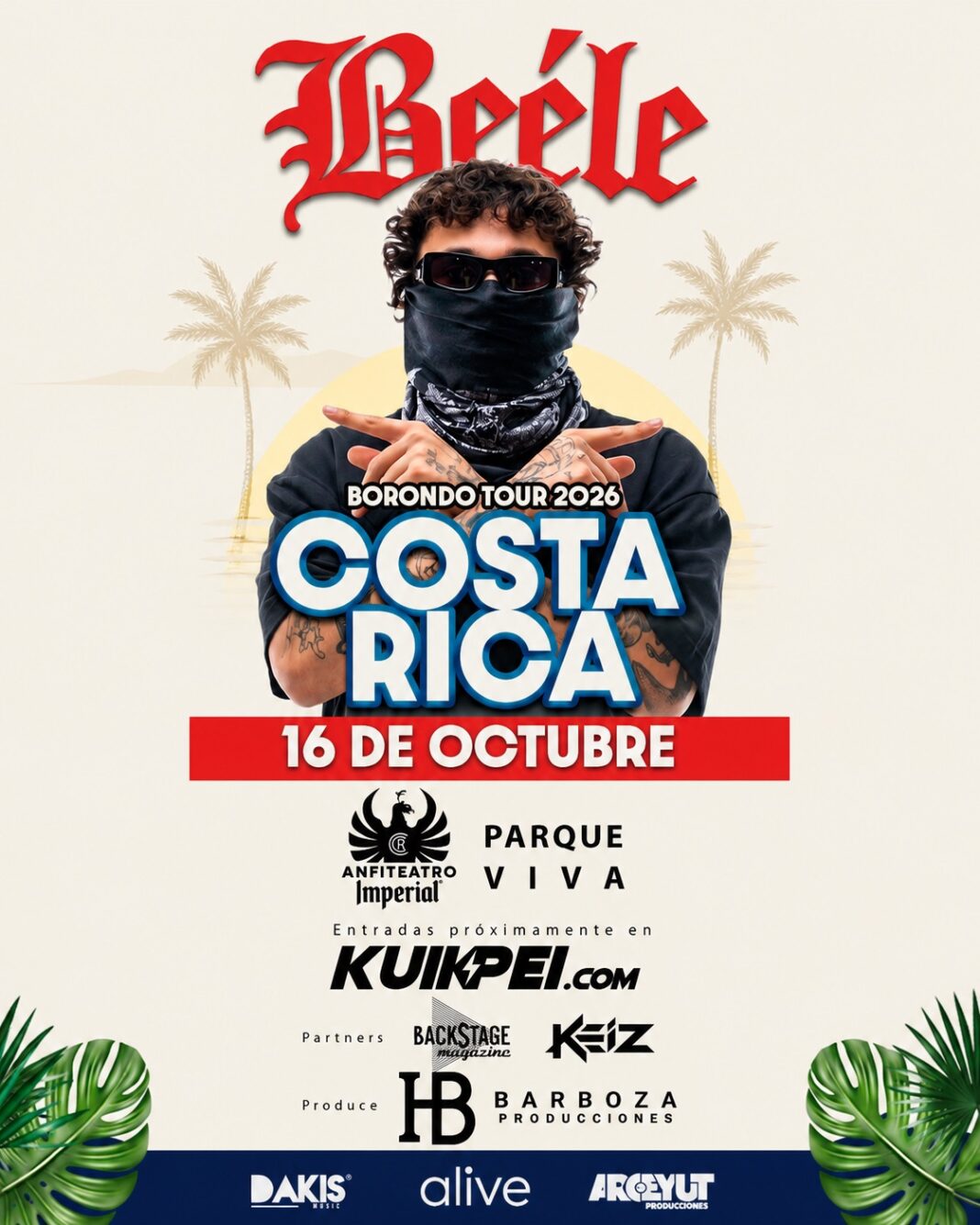 Beéle en Costa Rica: Concierto se realizará el 16 de octubre en Parque Viva