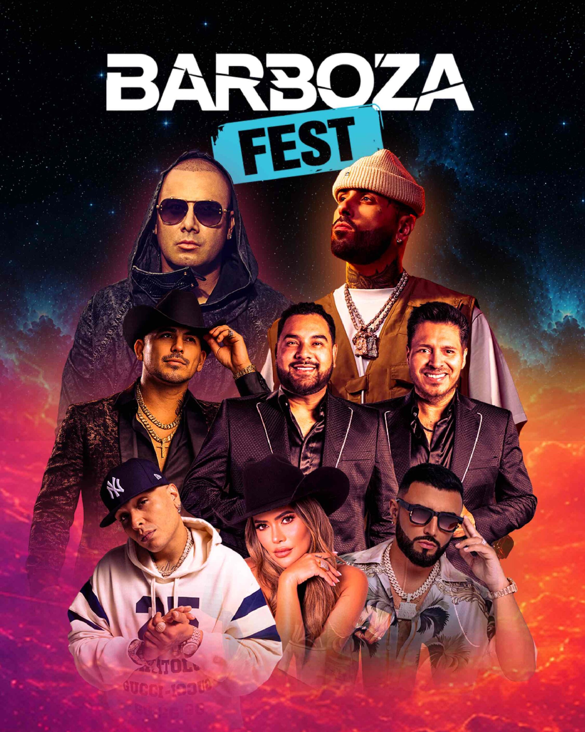 Nicky Jam, Wisin, Darell, Banda MS y Espinoza Paz juntos en Costa Rica: Barboza Fest abre venta de entradas