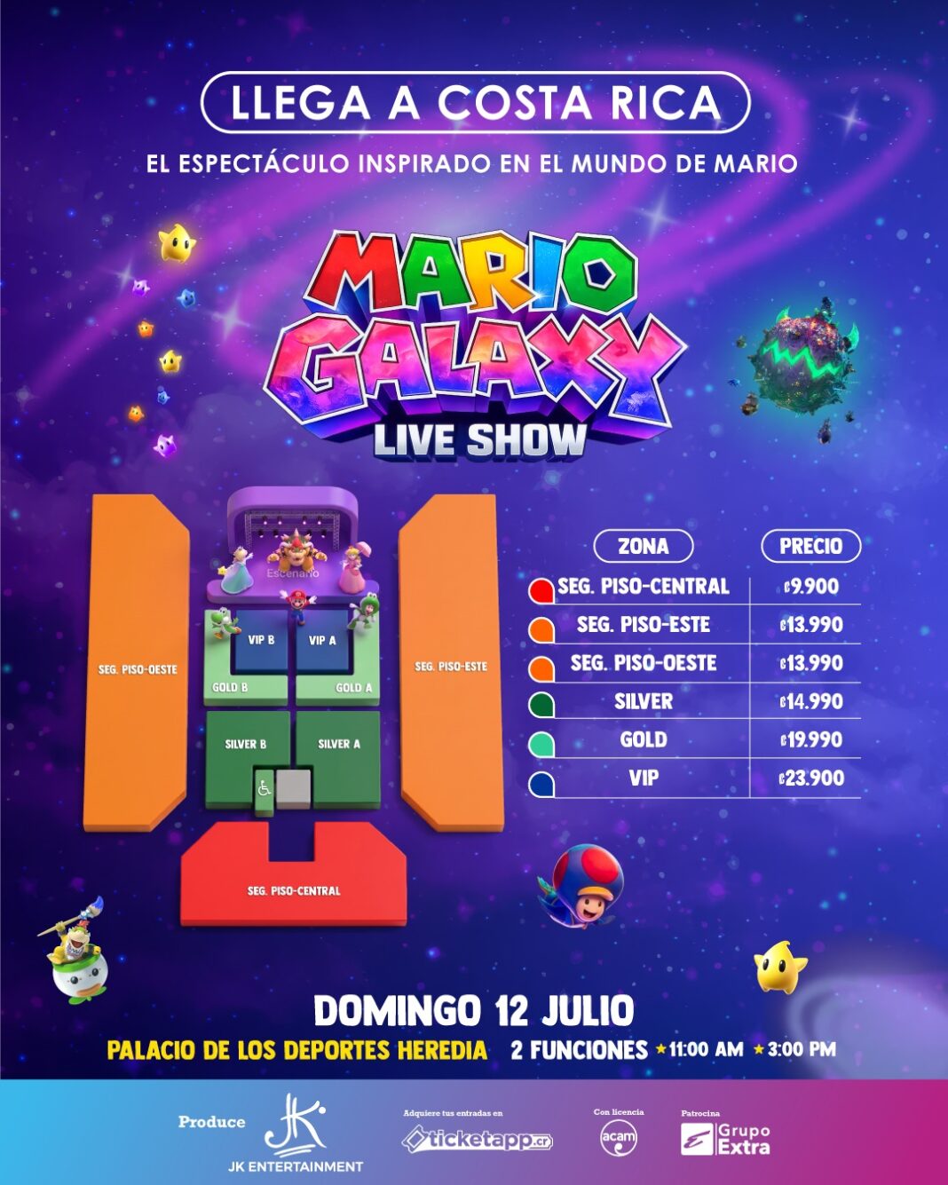 El universo de Mario llega a Costa Rica con un espectacular show familiar en vivo