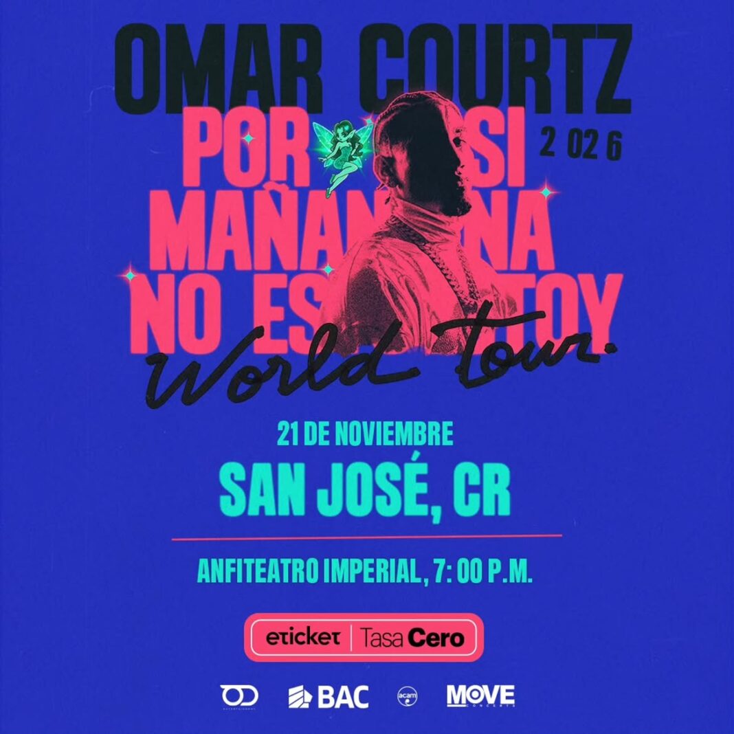 Omar Courtz confirma concierto en Costa Rica: fecha, lugar y detalles del show