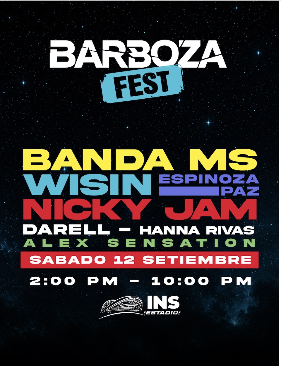 Barboza Fest 2026 con precios exclusivos para disfrutar de siete grandes artistas