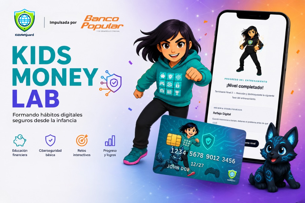 KidsNetGuard lanza Kids Money Lab, una experiencia que une educación financiera y ciberseguridad para nuevas generaciones