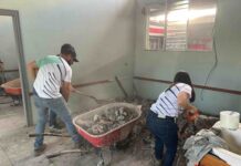 Mas de 25 personas trabajaron en jornada de reconstrucción de Hogar de Ancianos de Atenas