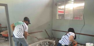 Mas de 25 personas trabajaron en jornada de reconstrucción de Hogar de Ancianos de Atenas