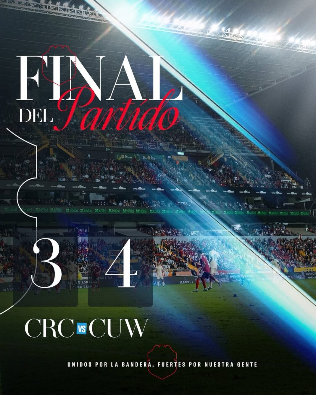 Costa Rica hace el ridículo ante Curazao: ganaba 3-0 y terminó perdiendo 3-4 en el Estadio Ricardo Saprissa