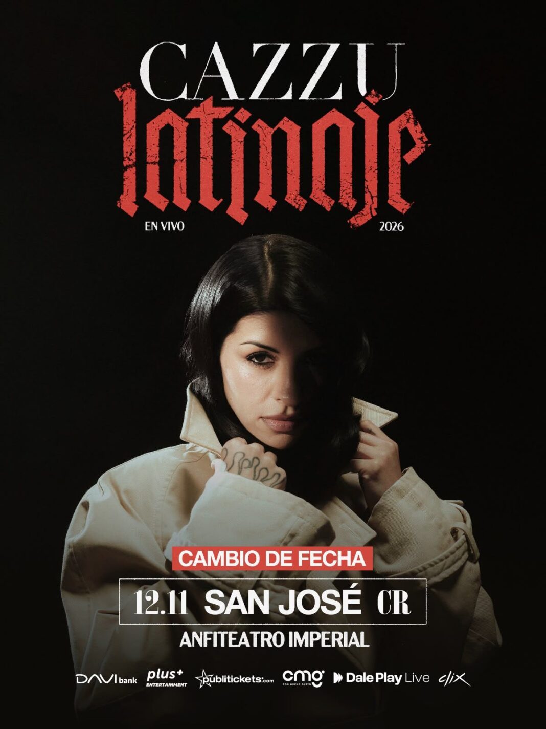 Cazzu en Costa Rica: Concierto será el jueves 12 de noviembre, en el Anfiteatro Imperial, en Parque Viva.