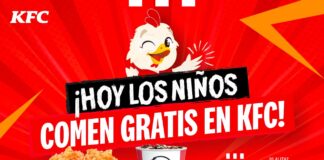 Este 9 de septiembre, los niños pueden comer gratis en KFC Costa Rica