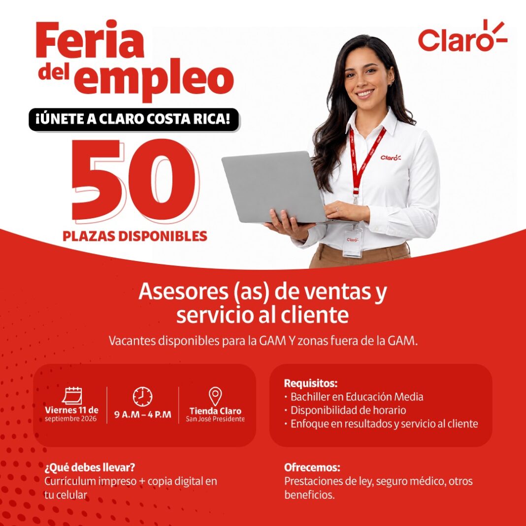 ¿Busca empleo? Claro Costa Rica abre nuevas oportunidades laborales
