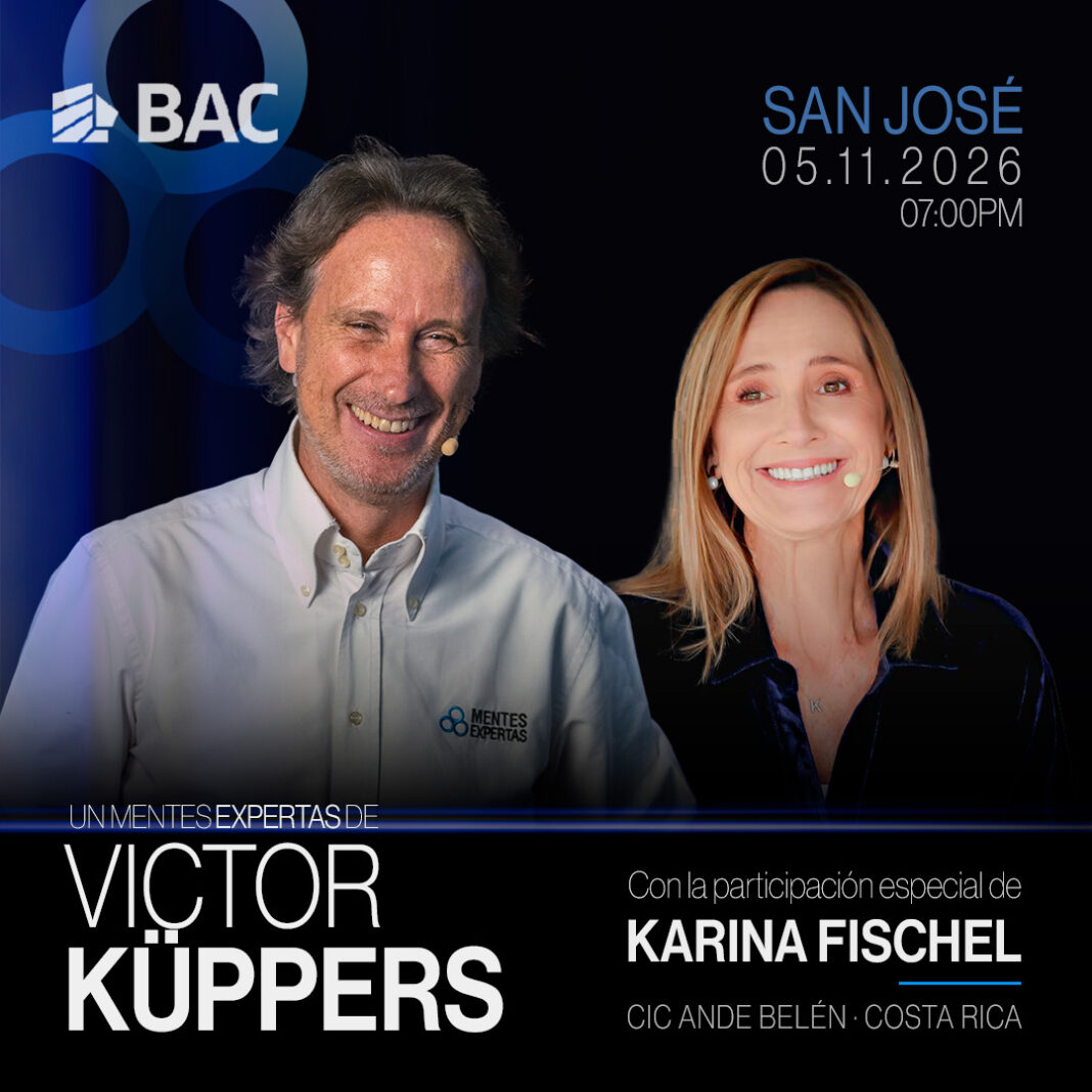 Dos Mentes Expertas: Karina Fischel y Víctor Küppers compartirán una noche para reflexionar sobre las decisiones, la actitud y la forma de vivir
