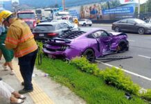 VIDEO: Así ocurrió el choque múltiple en Lindora que involucró un Ford Mustang GT