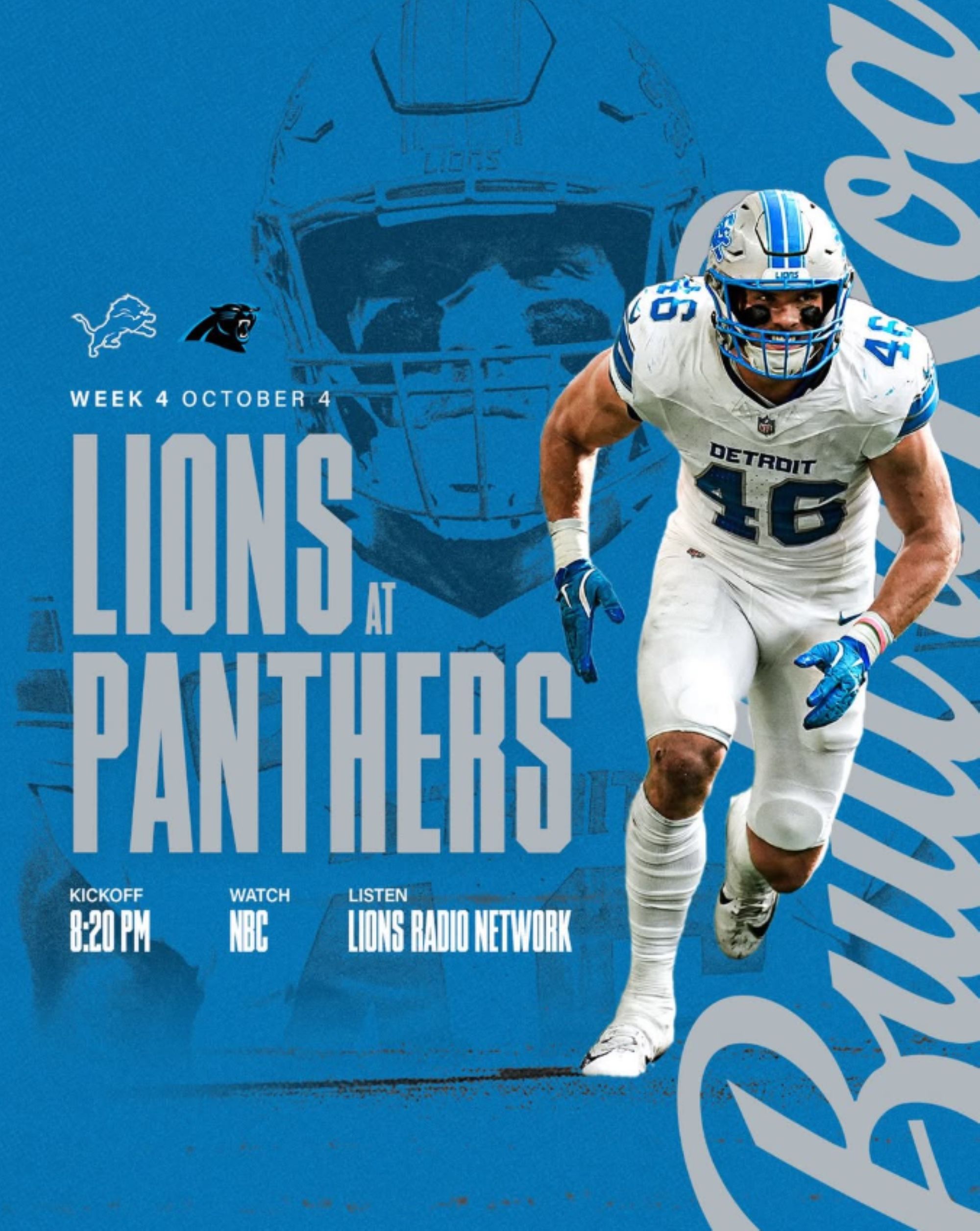 VER Carolina Panthers vs. Detroit Lions EN VIVO por la NFL 2026: hora y dónde ver