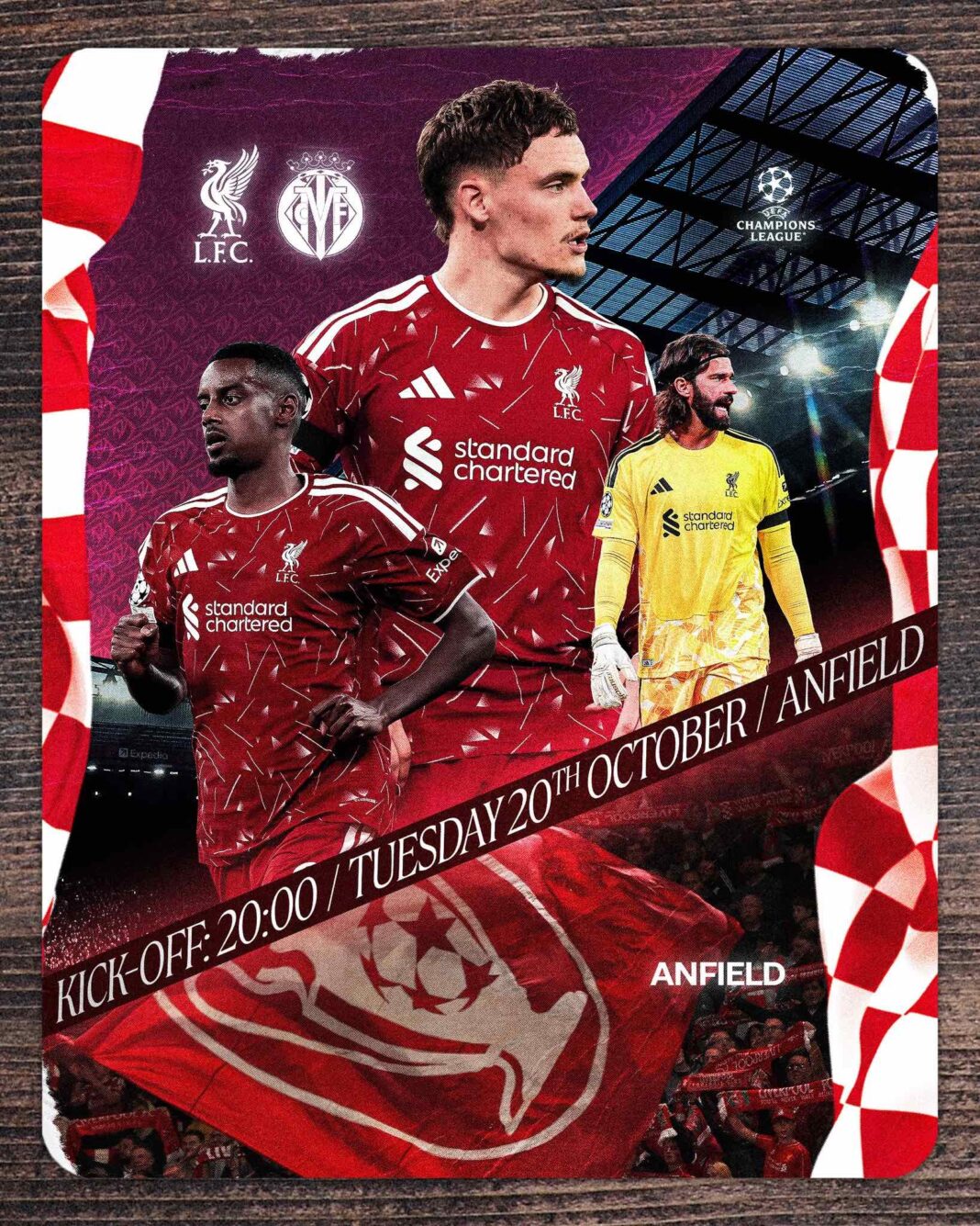 Liverpool vs. Villarreal EN VIVO: horario en Costa Rica y dónde ver la Champions League 2026