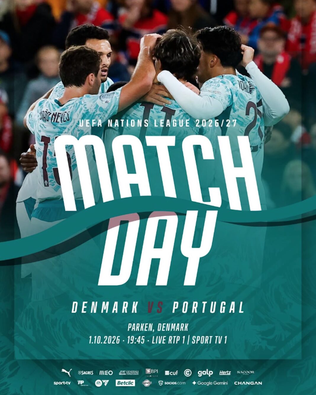 VER Dinamarca vs. Portugal EN VIVO por la Nations League 2026: hora y dónde ver