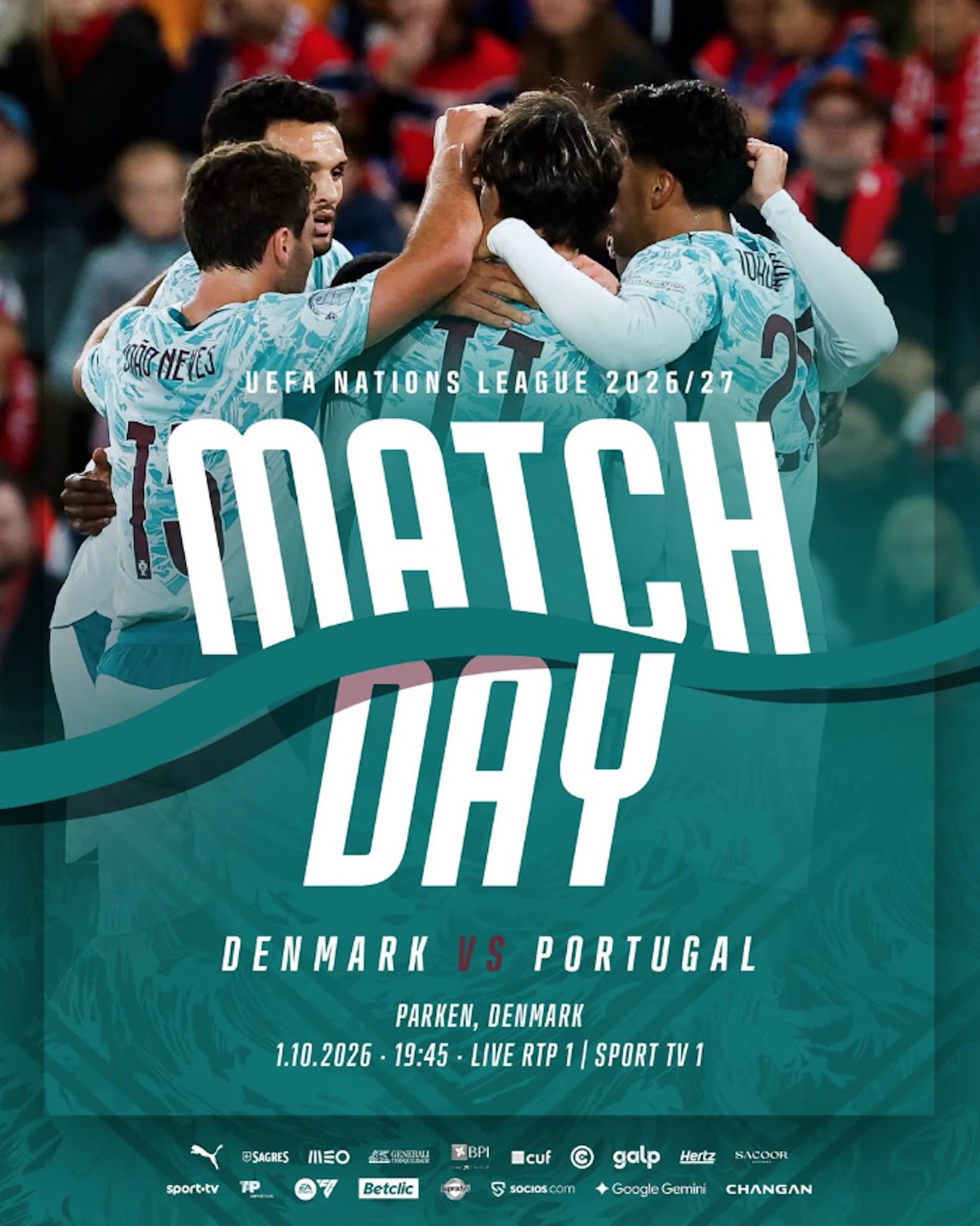 VER Dinamarca vs. Portugal EN VIVO por la Nations League 2026: hora y dónde ver